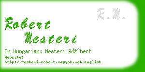 robert mesteri business card